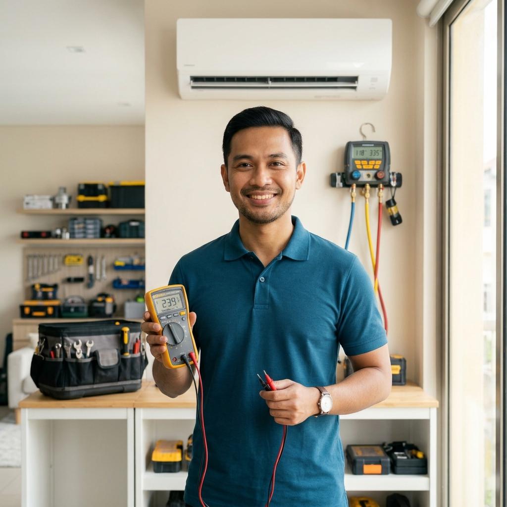 Mr Danial, Founder and Lead Aircond Specialist at Quick AC Repair Services